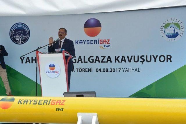 Yahyalı Ve Yeşilhisar Doğalgaza Kavuştu