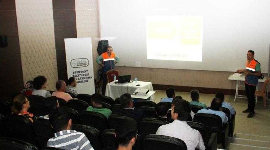 Esenyurt&rsquo;ta Belediye Personeline Kbrn Bilin&ccedil;lendirme Eğitimi Verildi