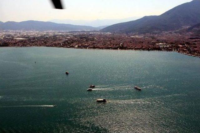 Fethiye Körfezi'ndeki Çamur Tepeleri Gökyüzünden Fotoğraflandı