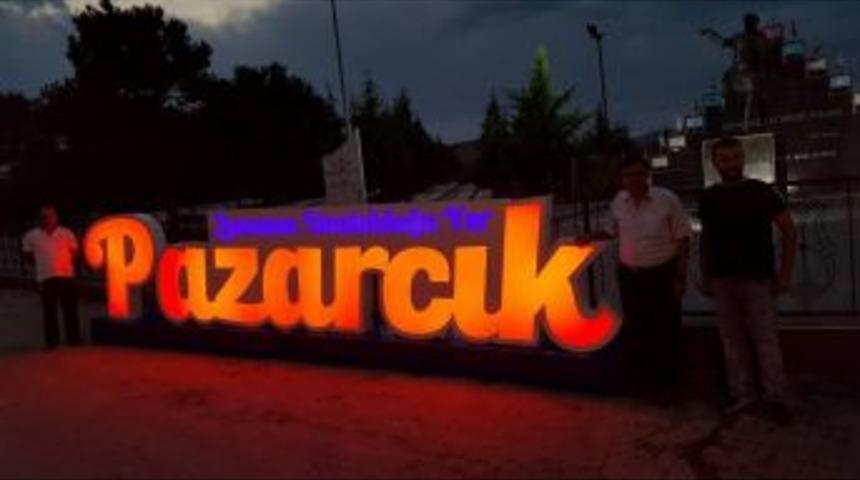 Pazaryeri&rsquo;ne Giriş Tabelası Yerleştirildi