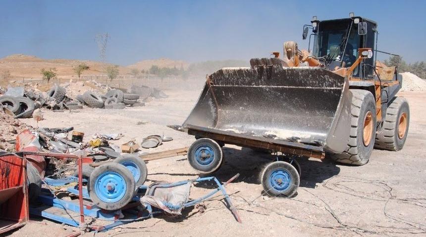 Şanlıurfa&rsquo;da Toplanan At Arabaları İmha Edildi