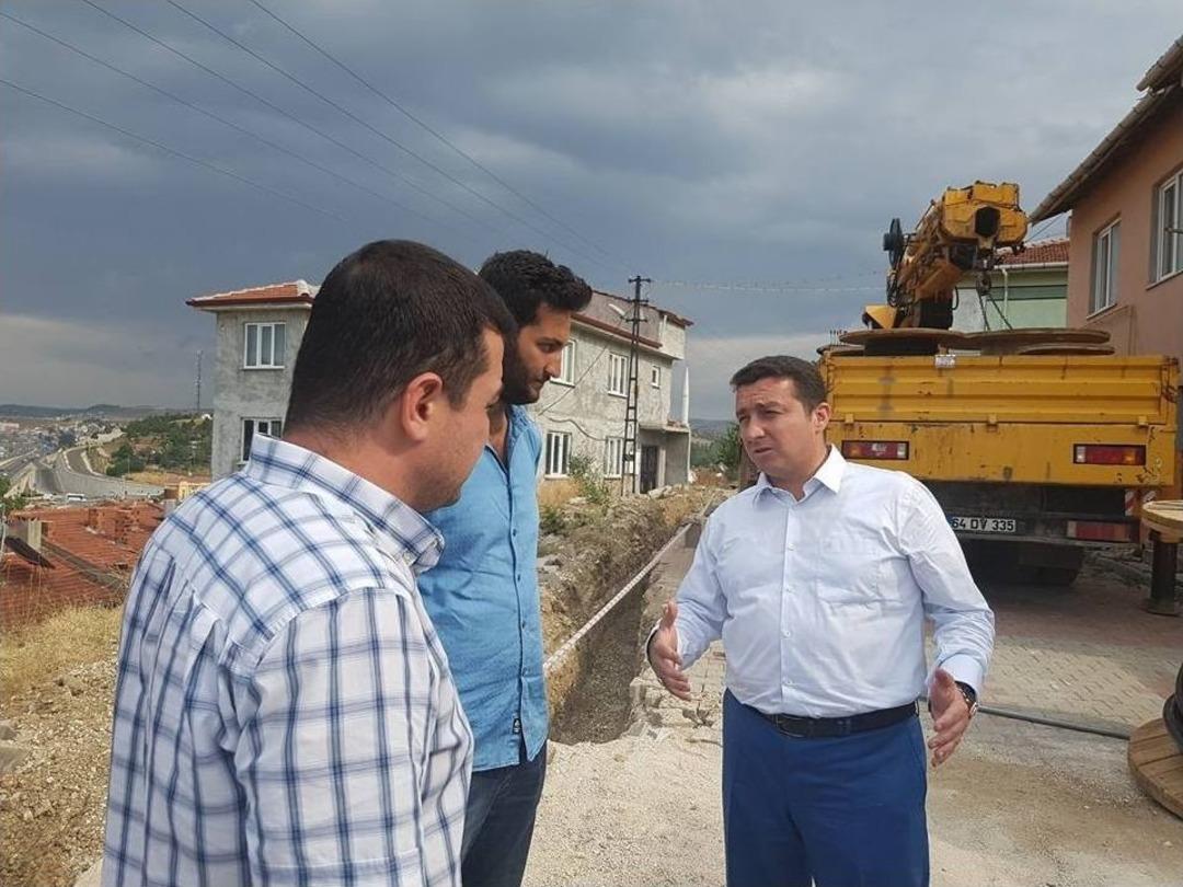 Başkan Bakıcı, Devam Eden &Ccedil;alışmaları İnceledi