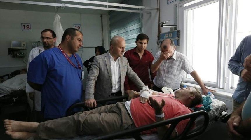 Vali Varol Kazazedelerle Görüştü