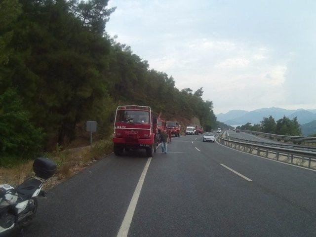 Marmaris’te Yıldırım Düşmesi Sonucu Çıkan Yangın Söndürüldü