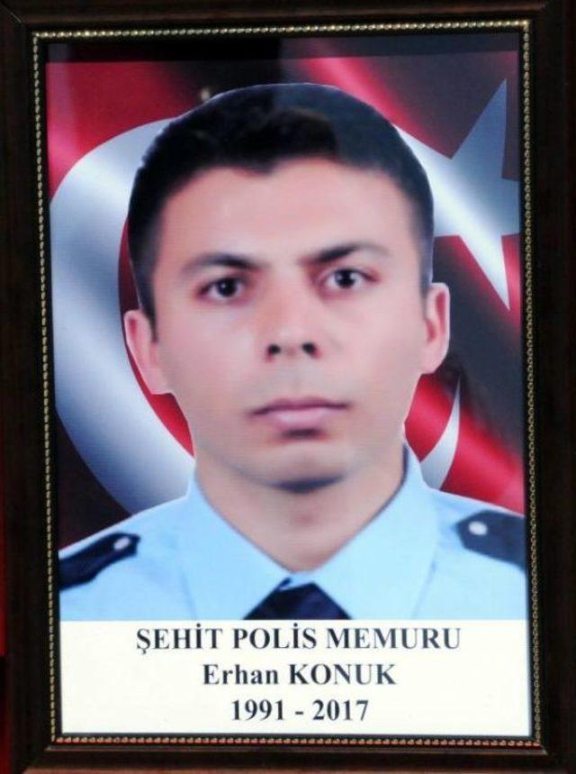 Şehit Polis Konuk, Memleketine Uğurlandı