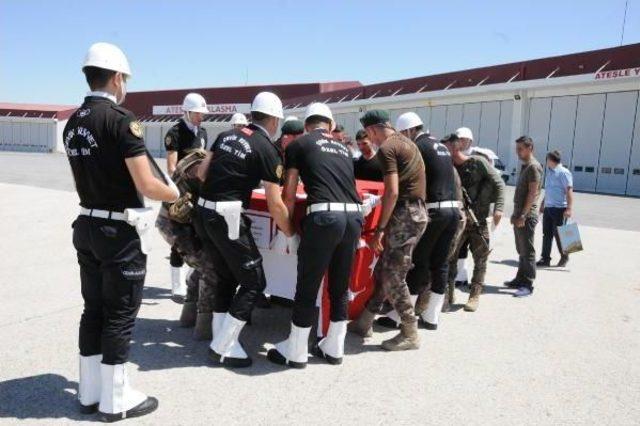 Şehit Polis Konuk, Memleketine Uğurlandı