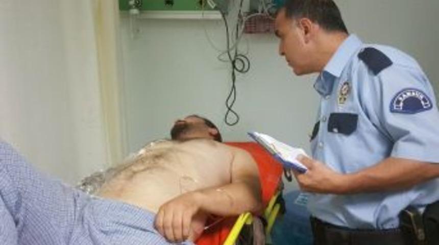 Kazara Vurulan Şahıs Hastanelik Oldu