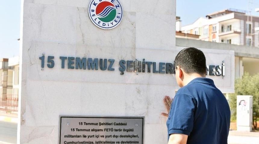 15 Temmuz Ruhu Kepez&rsquo;in Caddelerinde