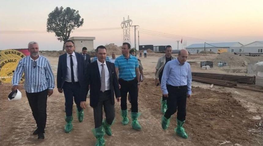 Vali &Ccedil;ift&ccedil;i, Biyogaz Enerji Tesislerini İnceledi