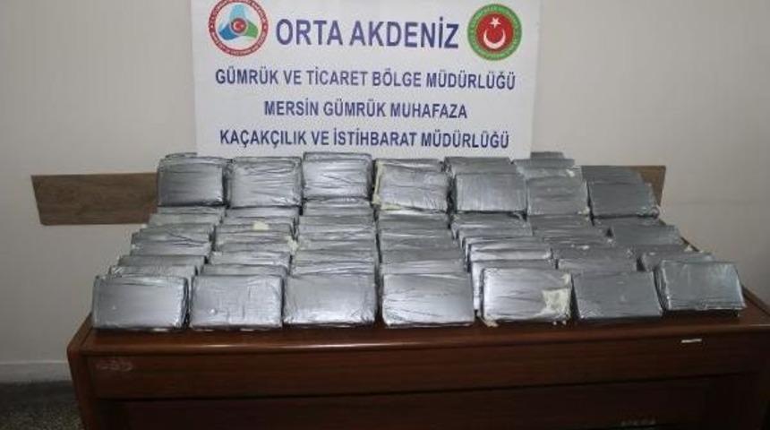 Mersin Limanı'na Gelen Liberya Bayraklı Kuru Y&uuml;k Gemisinde &nbsp;122 Kilo 685 Gram Kokain Ele Ge&ccedil;irildi