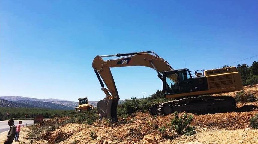 Korkuteli-elmalı Duble Yol Yapımı Başladı