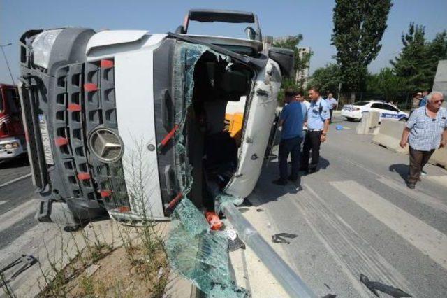 Beton Mikseri Kontrolden Çıktı, Facianın Eşiğinden Dönüldü