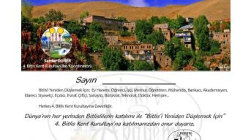 Bitlis&rsquo;te &lsquo;kent Kurultayı&rsquo; Hazırlığı