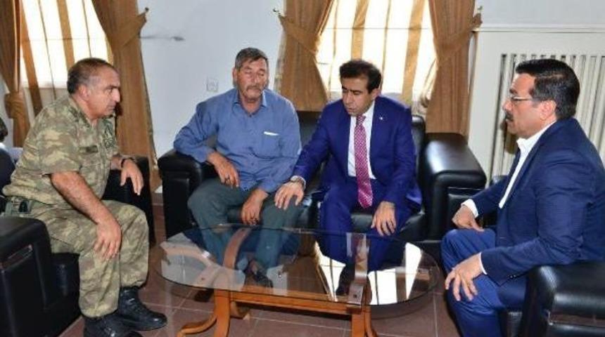 Vali G&uuml;zeloğlu, Yaralı G&uuml;venlik Korucularını Ziyaret Etti