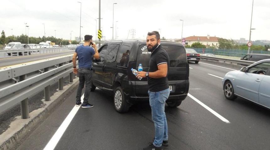 (&ouml;zel Haber) E-5&rsquo;te Trafiği Fel&ccedil; Eden Kaza