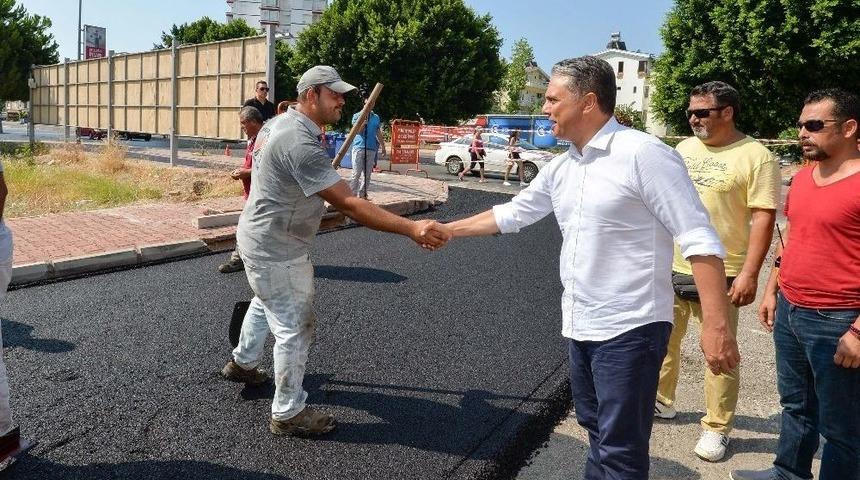 Başkan Uysal’dan Asfalt Denetimi