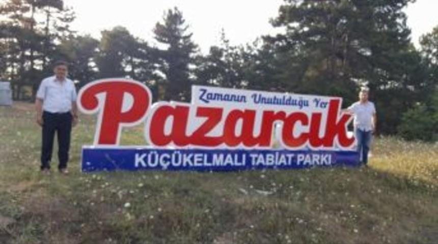 Pazaryeri K&uuml;&ccedil;&uuml;kelmalı Tabiat Parkı&rsquo;na Pazarcık Tabelası Yerleştirildi