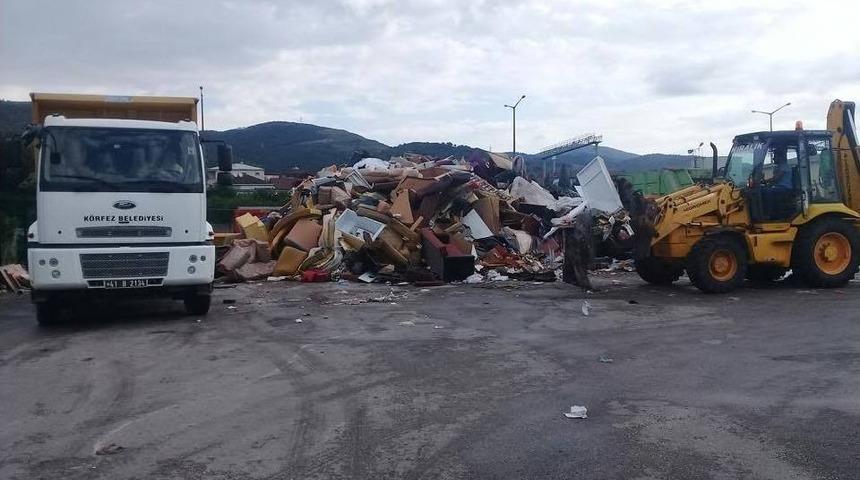 K&ouml;rfez&rsquo;de Boş Araziler Temizlendi