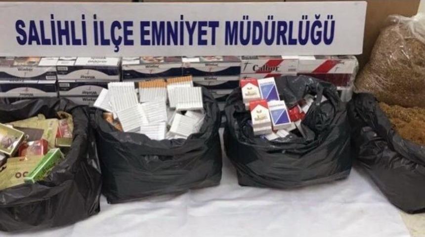 Manisa&rsquo;da Ka&ccedil;ak İ&ccedil;ki Ve Sigara Operasyonu
