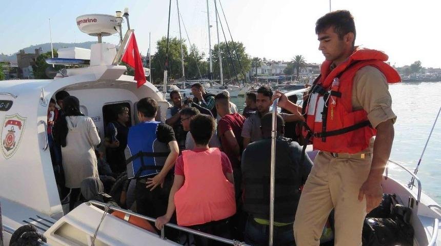 Ayvacık&rsquo;ta 51 Ka&ccedil;ak G&ouml;&ccedil;men Yakalandı