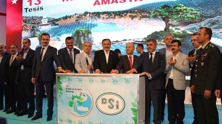 Bakan Eroğlu Amasya&rsquo;da 126 Milyon Tl&rsquo;lik Tesislerin Temelini Attı