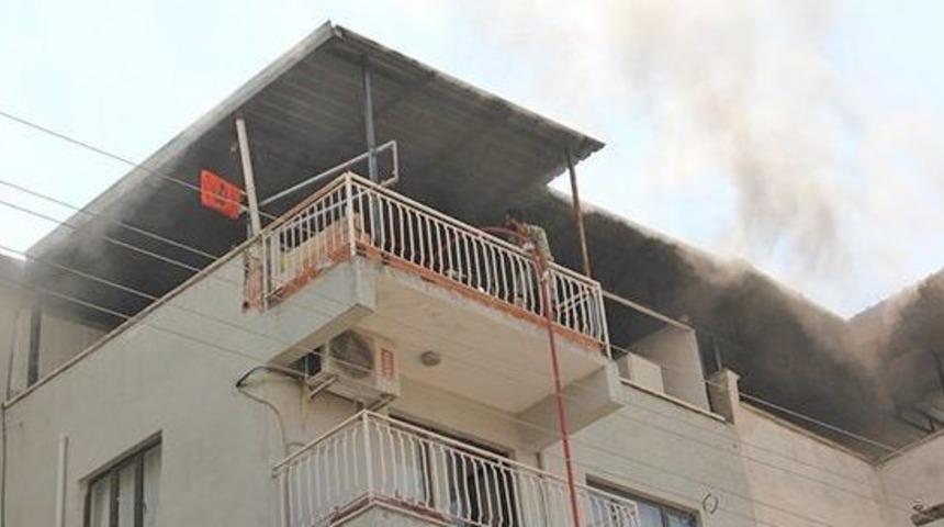 Aydın&rsquo;da &Ccedil;atı Yangını Korkuttu