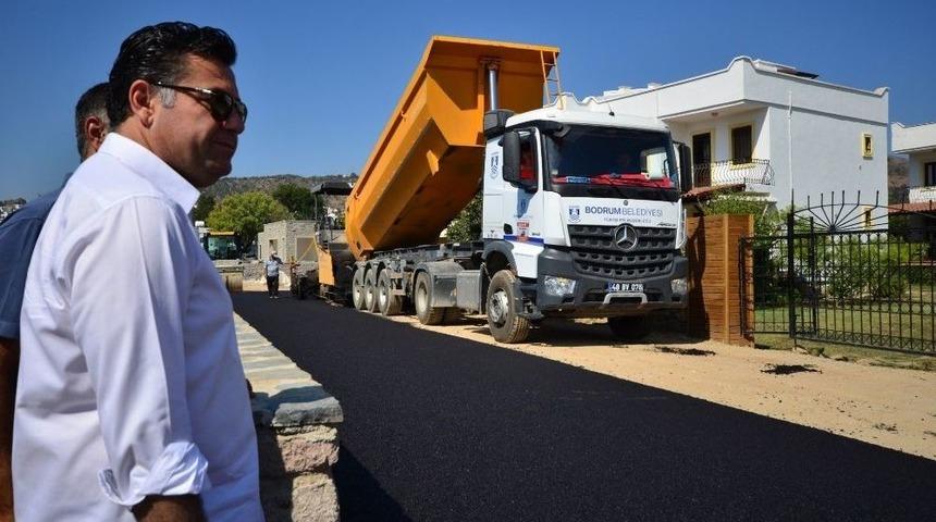 Bodrum&rsquo;da Asfalt &Ccedil;alışmaları Devam Ediyor