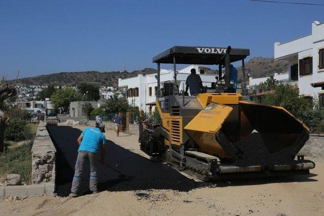 Bodrum’da Asfalt Çalışmaları Devam Ediyor