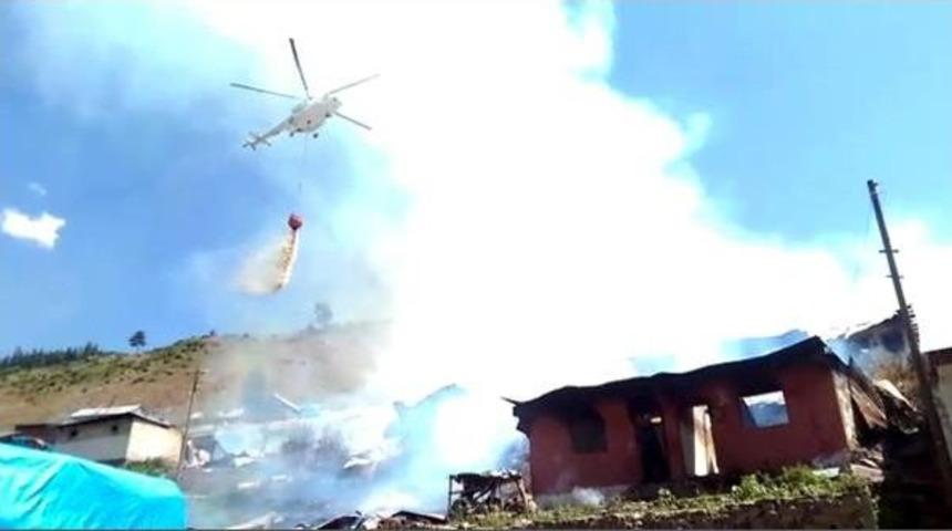 Erzurum'daki Yangınlar Kontrol Altına Alındı