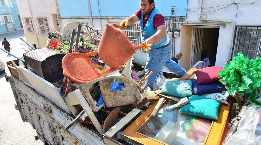 &Ccedil;&ouml;p Evlerden 35 Ton Atık &Ccedil;ıkarıldı