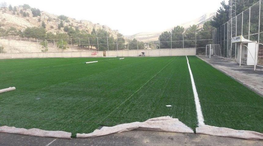 Evkur Yeni Malatyaspor Altyapısının Antrenman Sahası Yenilendi