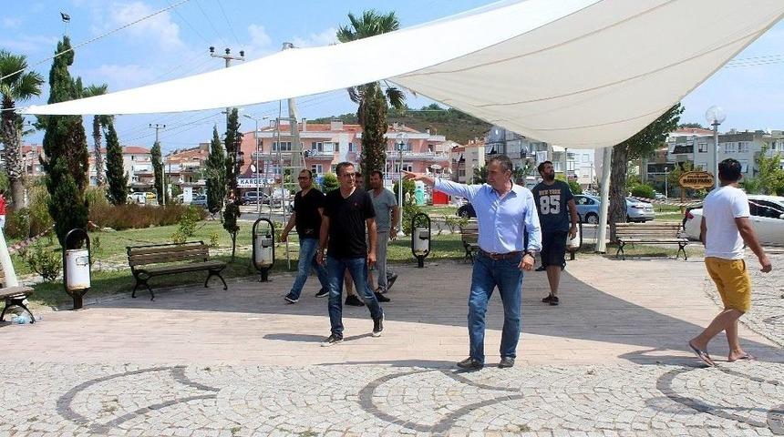 Ayvalık Belediyesi Sarımsaklı İ&ccedil;in Kolları Sıvadı