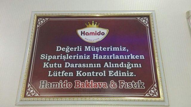 Yeminli Baklavacıdan Müşterilerine Dara Uyarısı