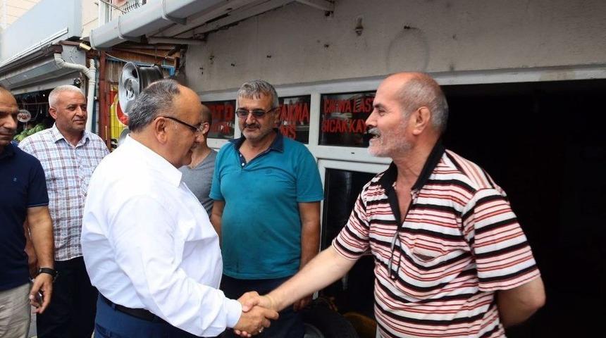 Başkan Hasan Can Esnaf Ziyaretlerine Devam Ediyor
