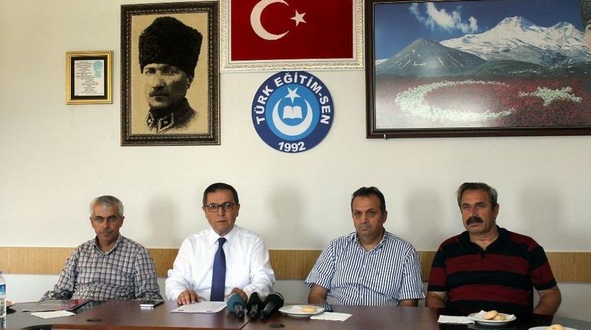 T&uuml;rk Eğitim-sen Kayseri 1 No&rsquo;lu Şube Başkanı Ali Benli: