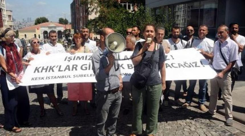 Kesk'ten Valilik &Ouml;n&uuml;nde &Ouml;nce Eylem Sonra Başvuru