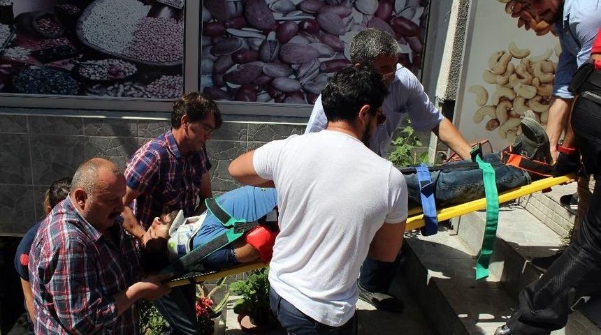 Motosikletini Park Ederken 3 Metreden Düştü