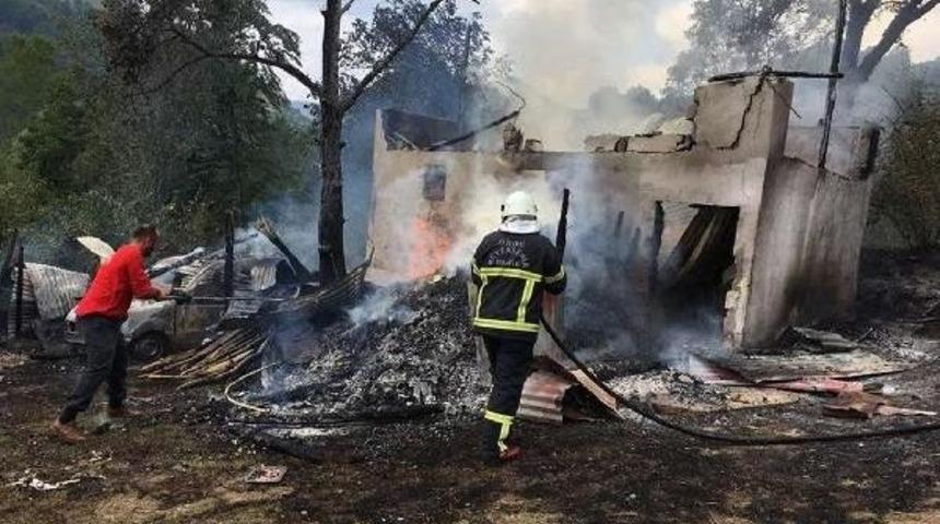 Ahırda &Ccedil;ıkan Yangında 2 B&uuml;y&uuml;kbaş Telef Oldu