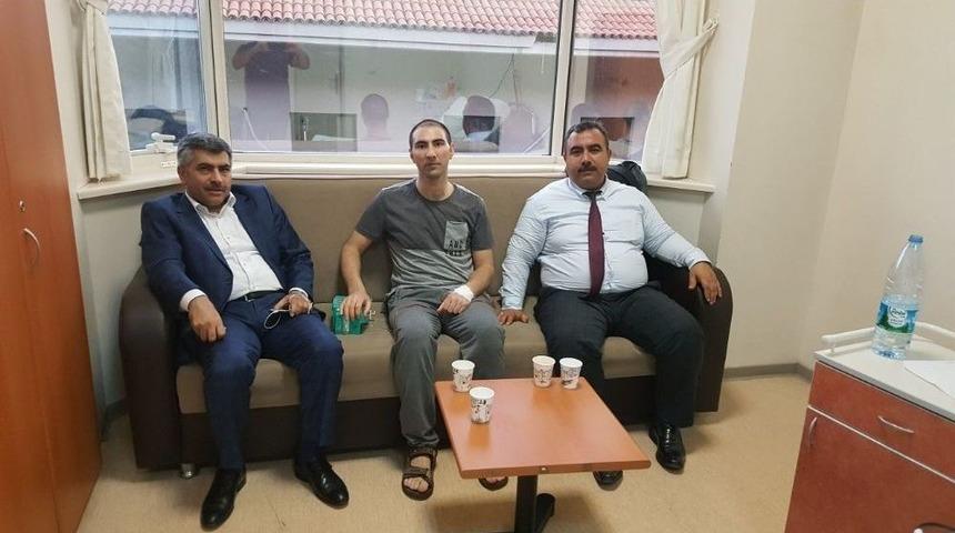 M&uuml;d&uuml;r Ateş, Kalp Nakli Bekleyen Personele Ziyaret