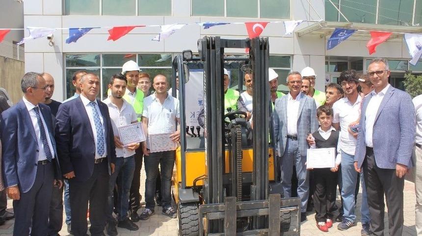 Ko-mek Forklift Kursu İlk Mezunlarını Verdi