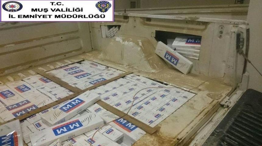 Muş&rsquo;ta Ka&ccedil;ak Sigara Operasyonu