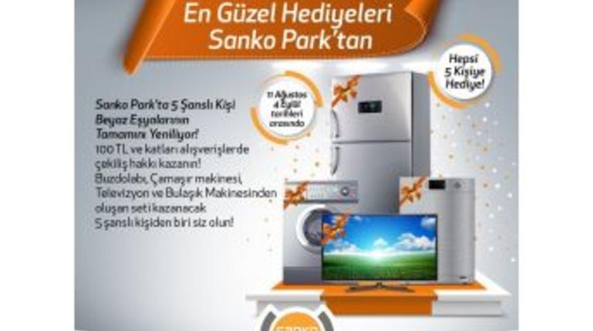 Sanko Park&rsquo;ta 5 Şanslı Kişiye Beyaz Eşyalar Hediye