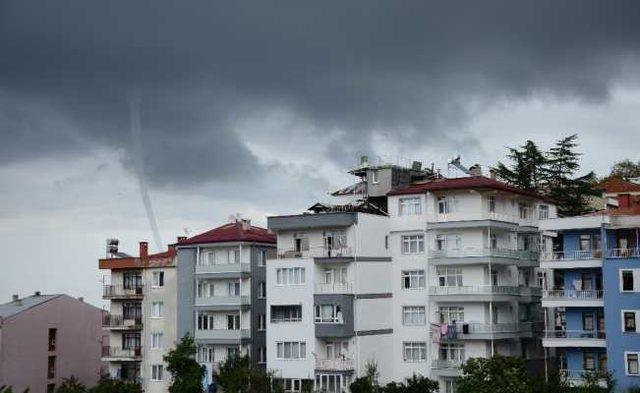 Giresun'da denizde oluşan hortum, korkuttu