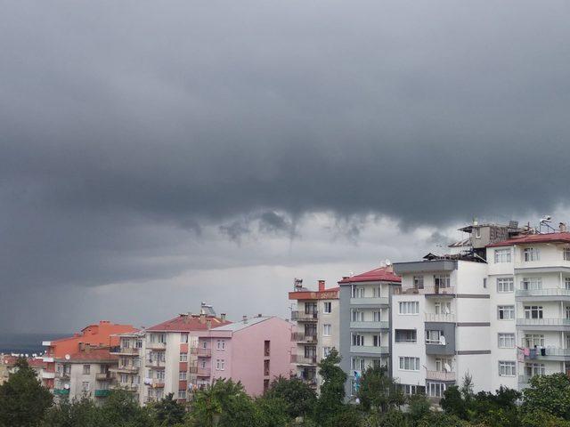 Giresun'da denizde oluşan hortum, korkuttu