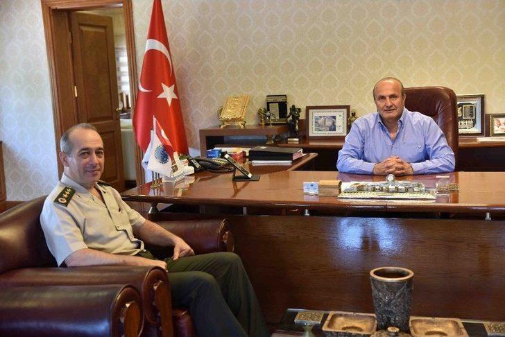 İl Jandarma Komutanı Özbek’ten Başkan Arslan’a Ziyaret