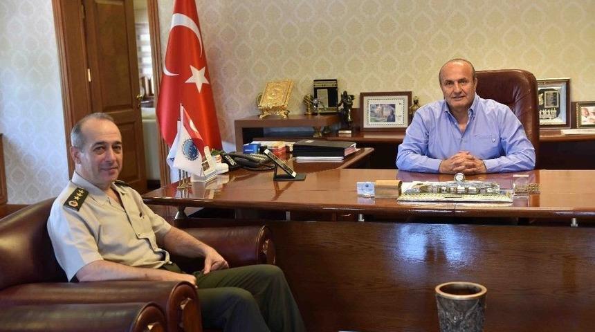 İl Jandarma Komutanı &Ouml;zbek&rsquo;ten Başkan Arslan&rsquo;a Ziyaret