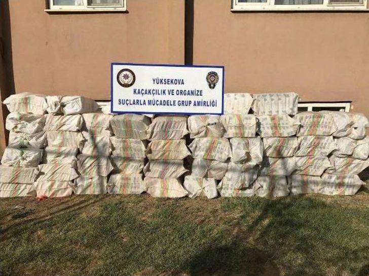 Hakkari'de 26 Bin Paket Kaçak Sigara Ele Geçirildi