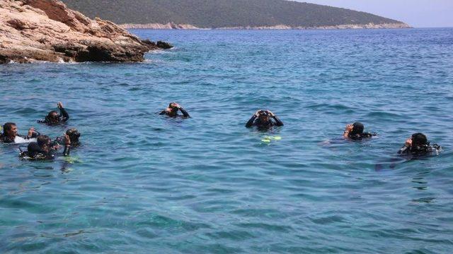 Bodrum Belediyesi Dalış Ekibi Eğitimlerini Sürdürüyor