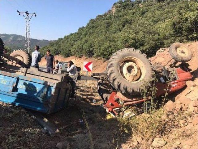 Seydişehir'de Traktör Şarampole Devrildi: 5 Yaralı