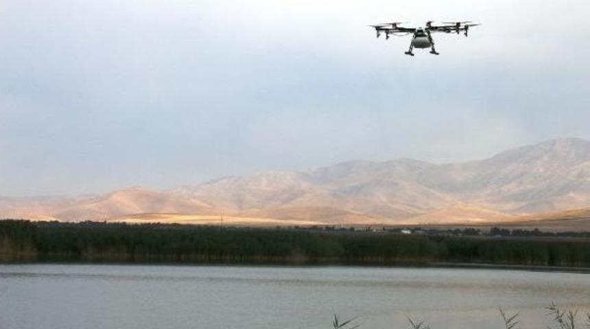 Edremit&rsquo;Te Drone Ile Ila&ccedil;lama &Ccedil;alışması
